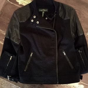 Black Ralph Lauren zipdown denim-like jacket